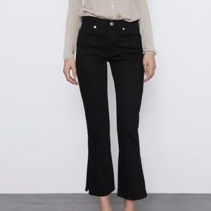 BNWT Zara Split Hem Flare Jeans